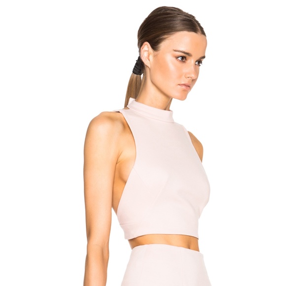 NICHOLAS Tops - NICHOLAS Crop Top Open Back NWT Blush Pink